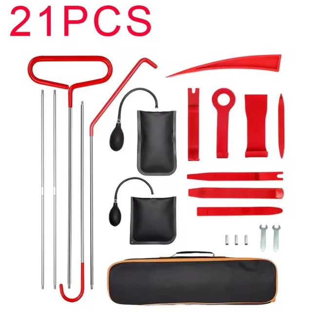 Inflatable Air Pump 21/18PCS Car Door Window Open Fixing Gripper Tools