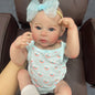 18Inch Full Body Silicone Vinyl Reborn Baby Doll Girl Washable Raven
