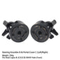Black Brass Steering Knuckle Portal Cover Weights for Axial Capra SCX10 III