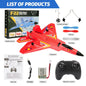 F22 Raptor RC Plane 2.4G 2CH Remote Control Flying Glider With LED Lights EPP Foam Airplane Toys For Children Gifts-EXPROTAS