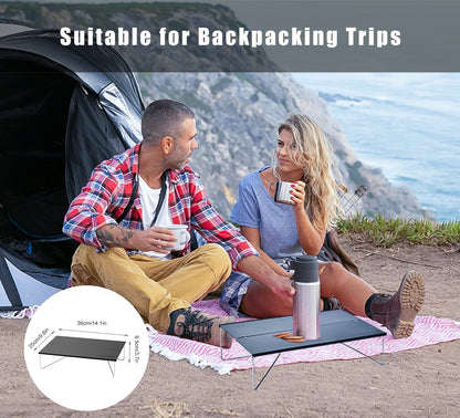 Mini Camping Table Ultralight Aluminum Folding Portable Outdoor Picnic
