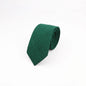 Mens Slim Solid Colour Tie 6.5cm Wedding Party Classic Necktie