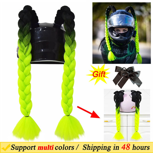 2pcs Braids For Motorcycle Helmet Suction Cup Multi Colour Accessories
