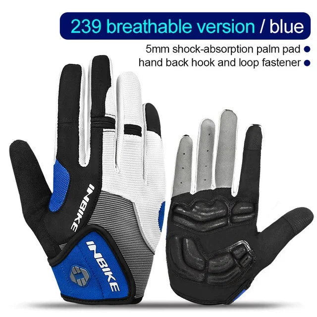 MTB Full Finger Bike Gloves INBIKE Touchscreen Cycling Gloves Men Women
