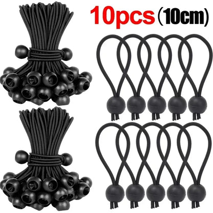 Elastic Bungee Ball Ties Heavy Duty Tarp Tie Down for Tent Awning Cargo