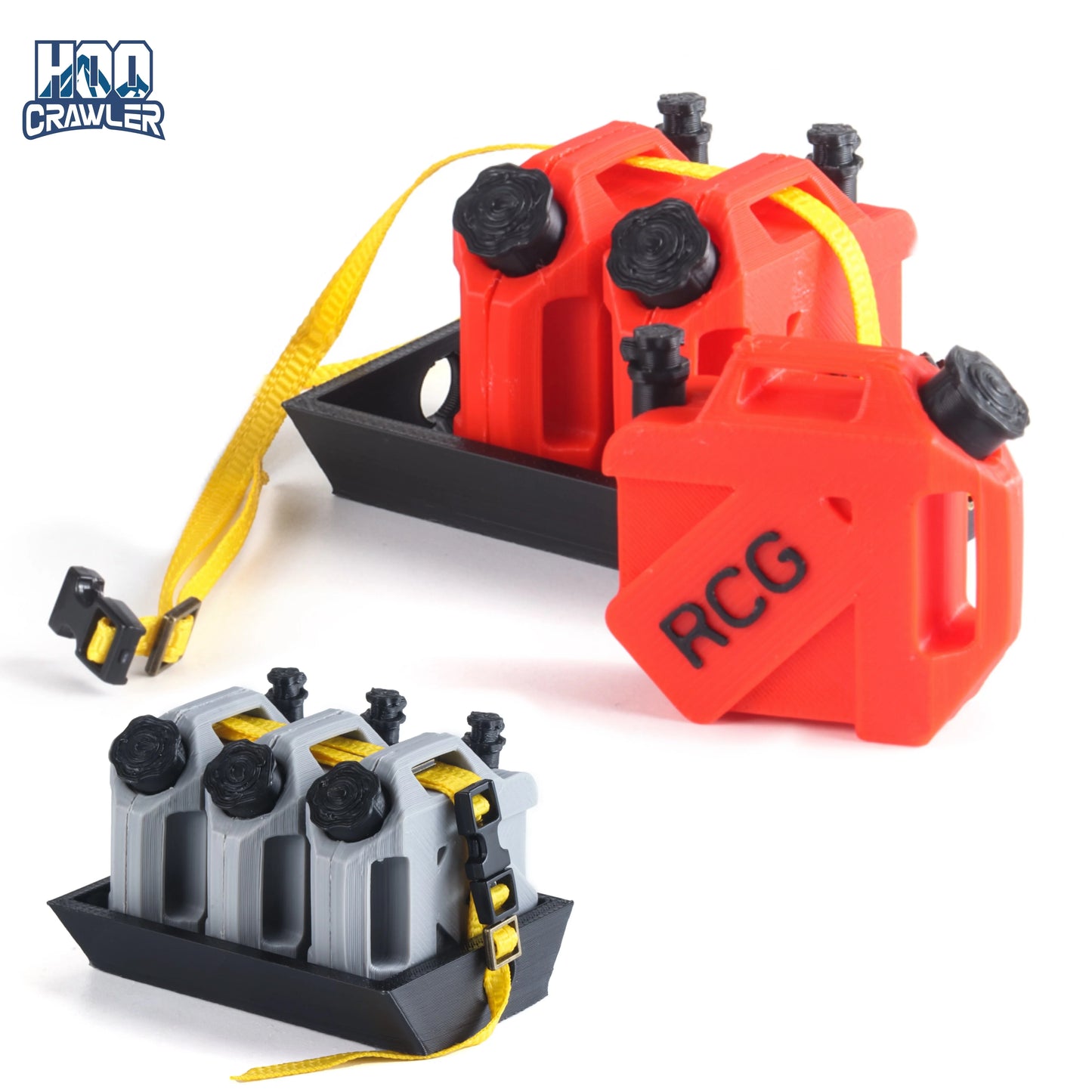 HooCrawler 1/10 RC Mini Fuel Tank Set Decoration Simulation Fuel Tank  for 1/10 RC Crawler TRX4 SCX10 H10 Capra