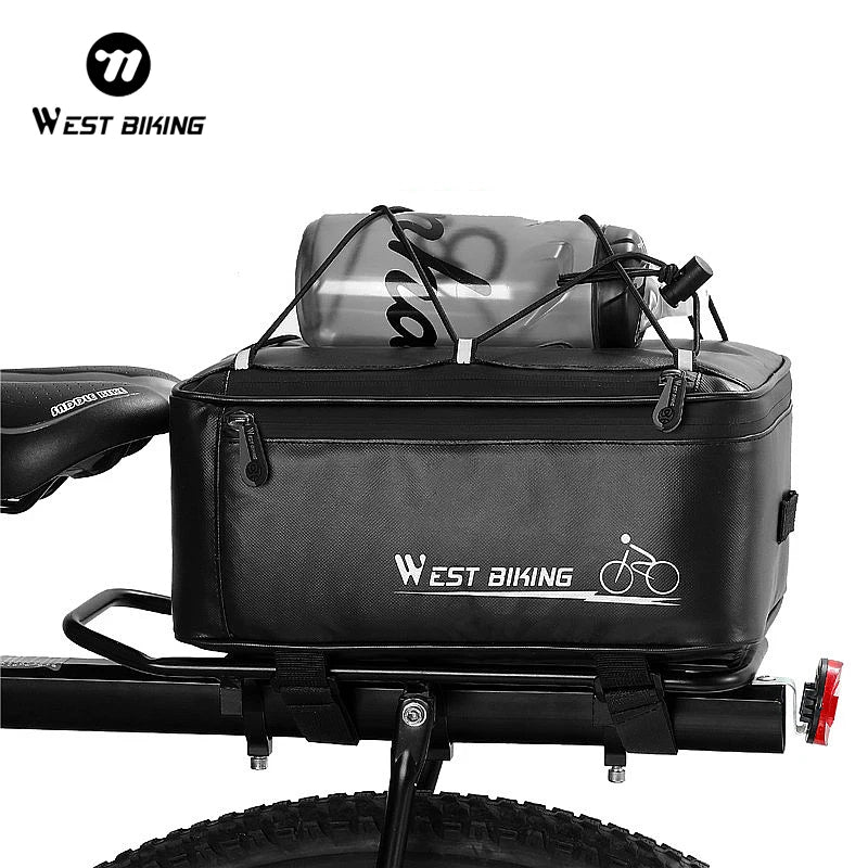 4L Waterproof Bike Rack Bag Bicycle Rear Pannier with Rain Cover