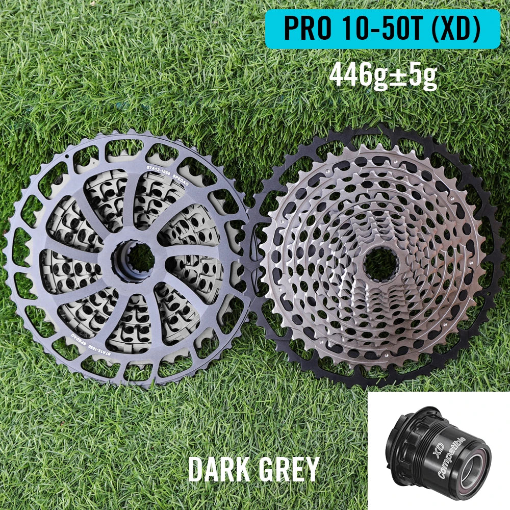 SPEDAO MTB Cassette 10–50T | 12-Speed XD Compatible Sprocket Steel Flywheel