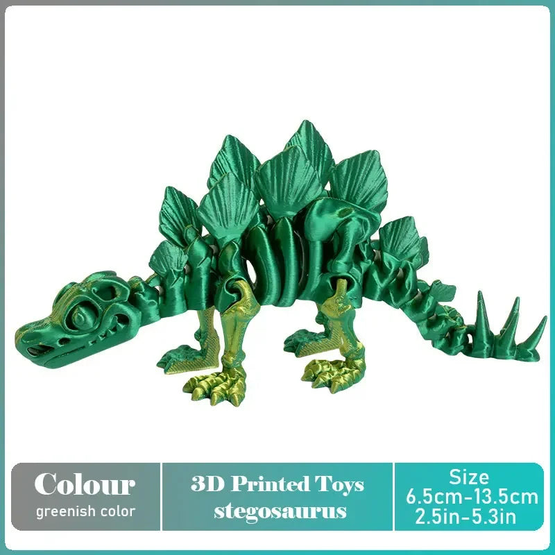 3D Printed Tyrannosaurus Rex Dinosaur Model Jointed Movable Realistic Decor