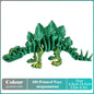 3D Printed Tyrannosaurus Rex Dinosaur Model Jointed Movable Realistic Decor