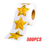 500Pcs Holographic Star Stickers Reward Labels School Teacher Kids
