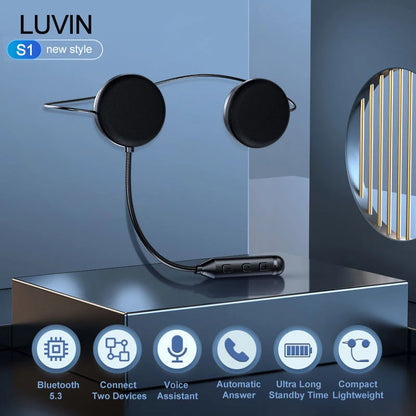 LUVIN S1 Motorcycle Helmet Bluetooth Headset Hands-Free Stereo Intercom