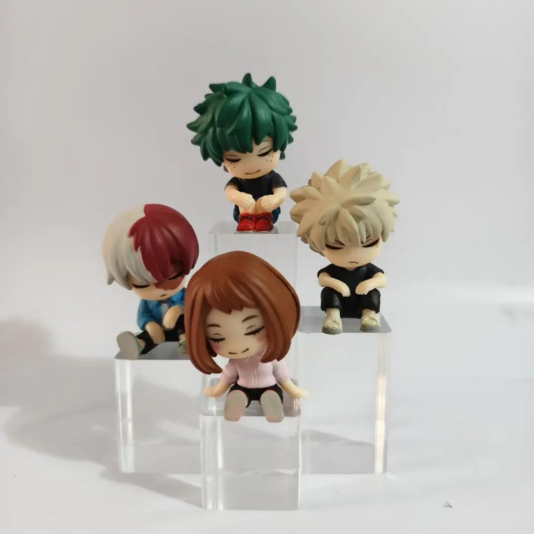4pcs Anime Sleeping PVC Figure Set Cute Collectible Models