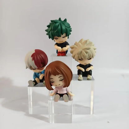 4pcs Anime Sleeping PVC Figure Set Cute Collectible Models