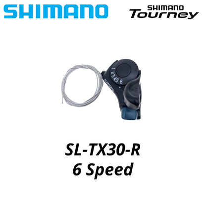Shimano Tourney SL-TX30 Shift Lever Set 6/7-Speed (18/21 Speed) with Inner Cables
