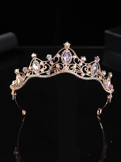 Korean Style Girl Bridal Tiara Hair Accessory for Weddings and Parties