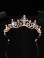 Korean Style Girl Bridal Tiara Hair Accessory for Weddings and Parties