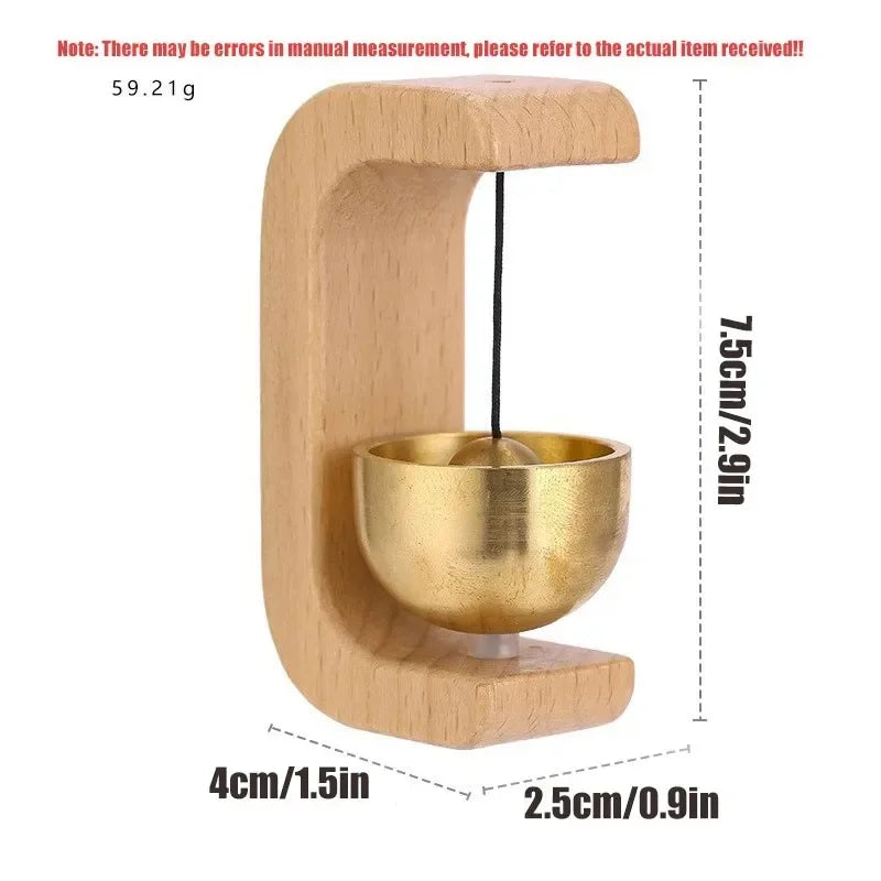 Wooden Wind Chimes Wireless Doorbell Decorative Hanging Entrance Bell