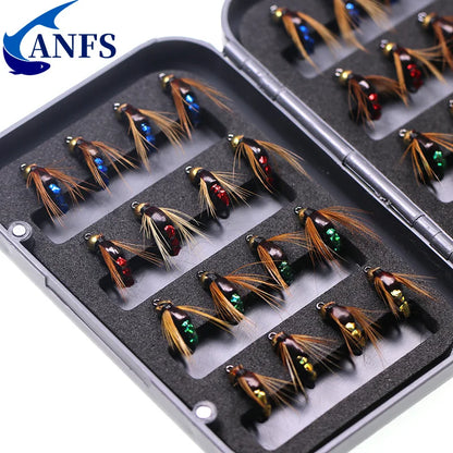 Fly Fishing Flies 4pcs Nymph Lures Baits for Trout Bass Artificial Insect