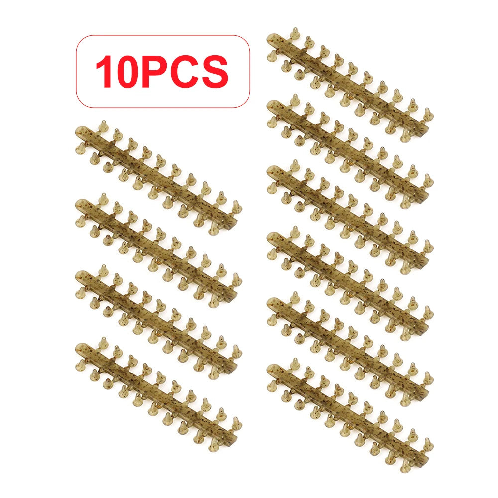 Hirisi 10 cards Carp Fishing Rubber Beads for Fishing Hook Rig Stop Hookbeads Fishing Terminal Tackle Accessories AH039