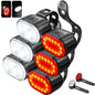 Rechargeable Bike Light Front Rear USB LED Torch Bicycle Lamp Waterproof