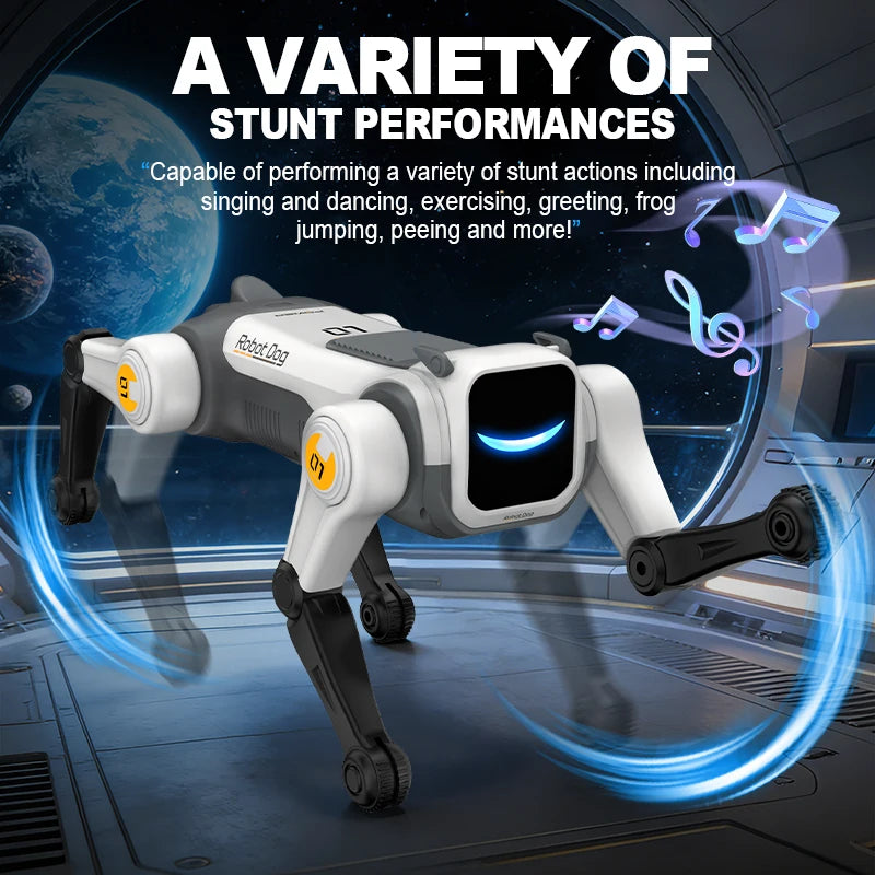 Smart RC Pet Remote Dog Toy Dancing Voice Control Robot for Kids Age 8+