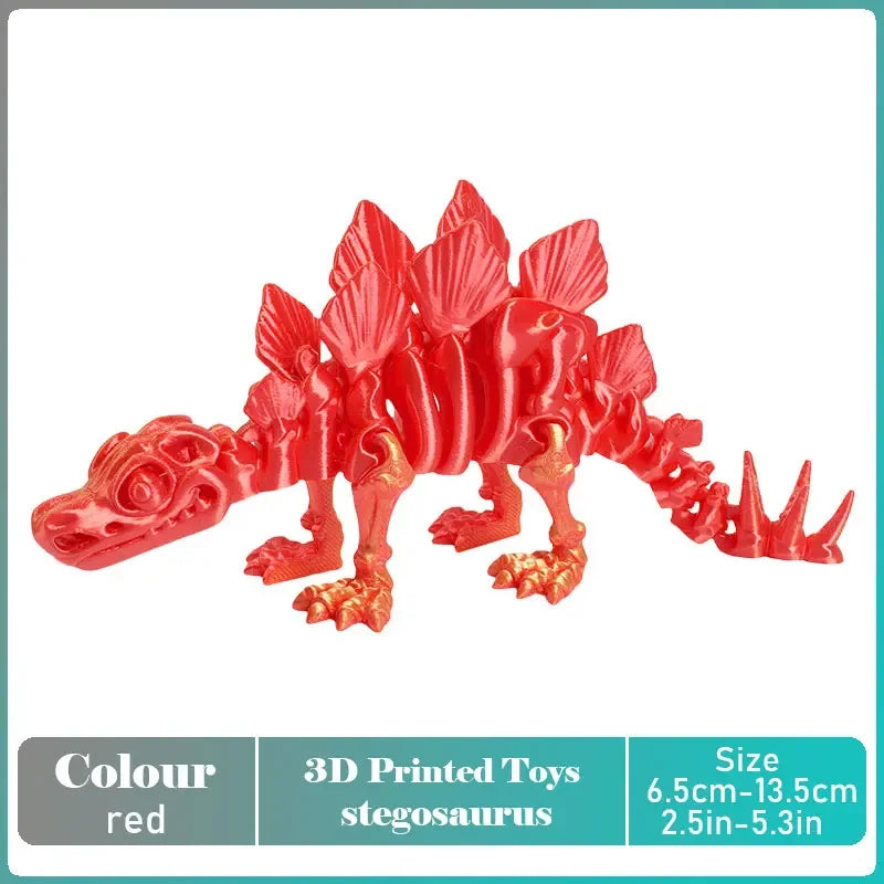 3D Printed Tyrannosaurus Rex Dinosaur Model Jointed Movable Realistic Decor
