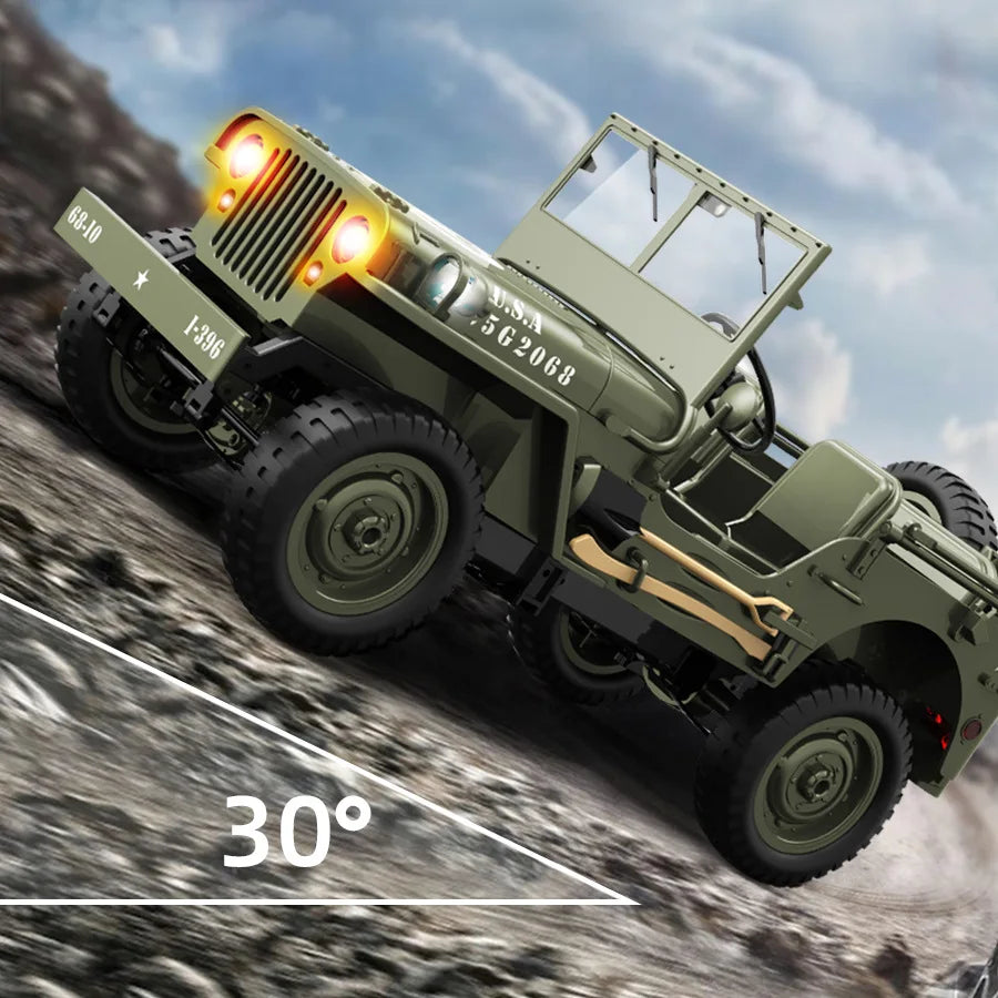 C8815 1/10 RC Willys Jeep 1941 4WD Crawler Military Truck Off-Road RTR Car