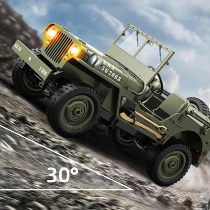C8815 1/10 RC Willys Jeep 1941 4WD Crawler Military Truck Off-Road RTR Car