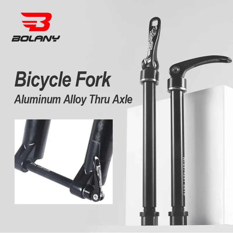 BOLANY Bike Fork Thru Axle Quick Release 15x100/110mm Alloy for MTB Boost Hub