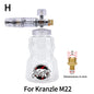 Pressure Washer Foam Lance | Snow Cannon Nozzle for Karcher AR Bosch Bort Jet
