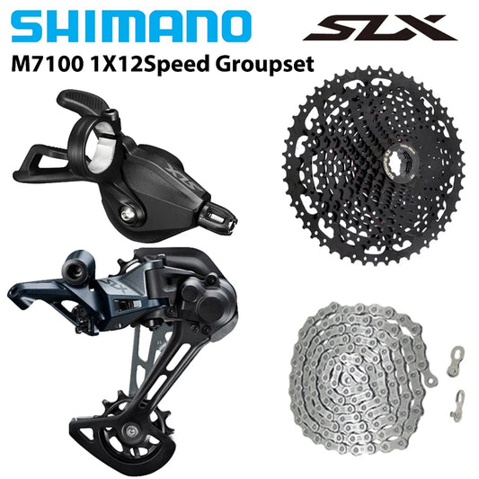 Shimano SLX M7100 1x12 MTB Drivetrain Kit Shifter RD M6100 Cassette Chain - EXPROTAS