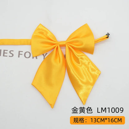 Women Butterfly Bow Ties Solid Silk Necktie Formal Accessory for Events