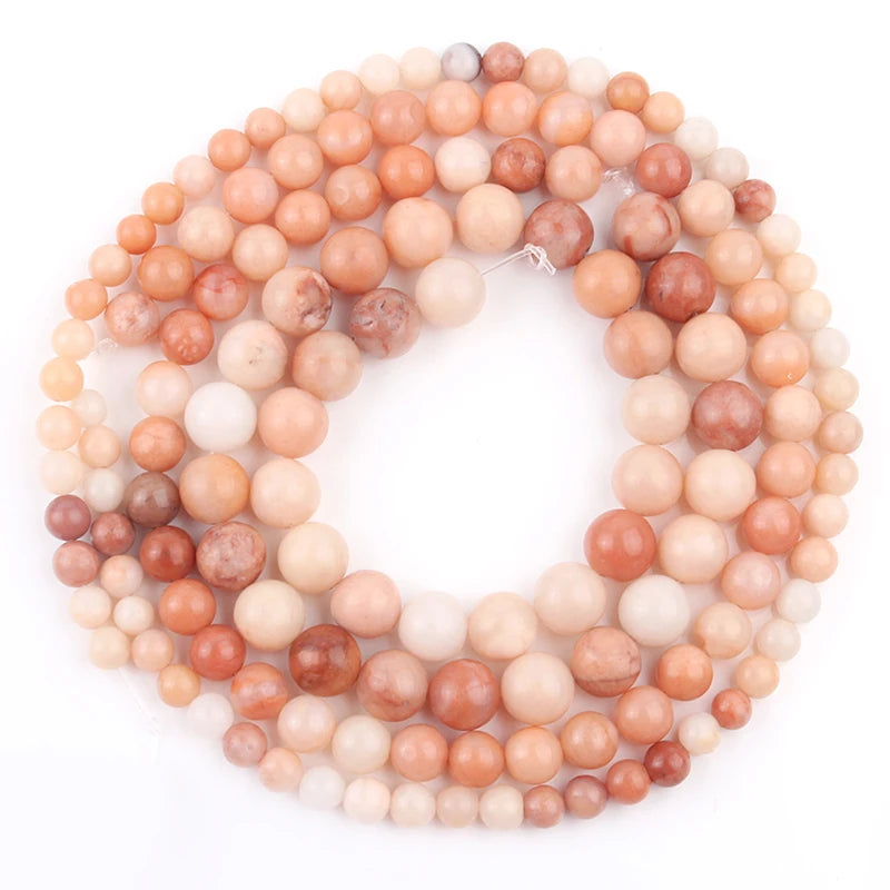 Natural Stone Loose Beads 12mm Round Gemstone for Jewellery Making DIY