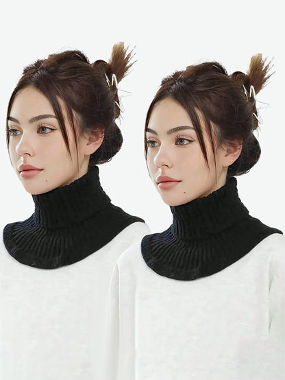 Fashion Warm Cover Cotton Turtleneck Collar for Women Neck Guard