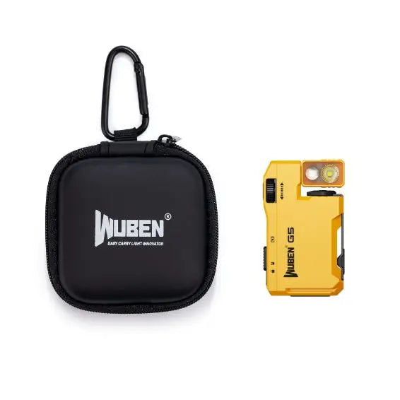 Wuben EDC Keychain Light 400 Lumens Rechargeable Mini Flashlight RGB Dual Source