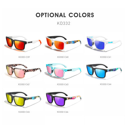 2025 KDEAM Polarized Sunglasses Red Mirror Lens Unisex Outdoor Eyewear