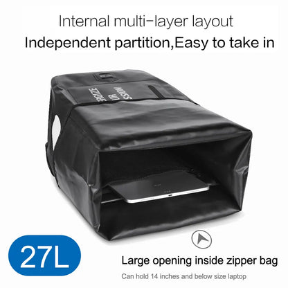 NEWBOLER 100%WaterproofBike Bag 27L Travel Cycling Bag Basket Bicycle Rear Rack Tail Seat Trunk Bag Bicycle Bag Panniers