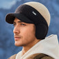 Ear Protection Dual-Tone Knit Baseball Cap for Outdoor Activities