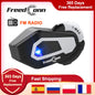 FreedConn T Max Motorcycle Helmet Bluetooth Intercom 6 Riders FM Waterproof