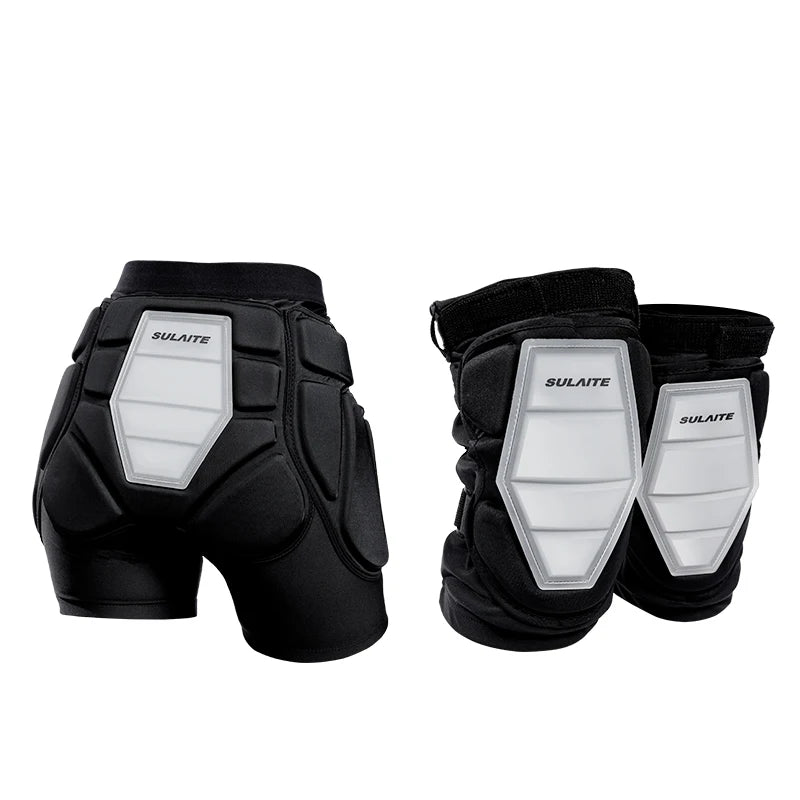 Knee Pads Protective Padded Shorts with 2x for Cycling Snowboarding