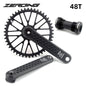 ZEROING Road Folding Bicycle Crankset 10/11/12speed Single Chainring 40/42/44/46/48T With Bracket Bottom BSA For Gravel Bike-EXPROTAS