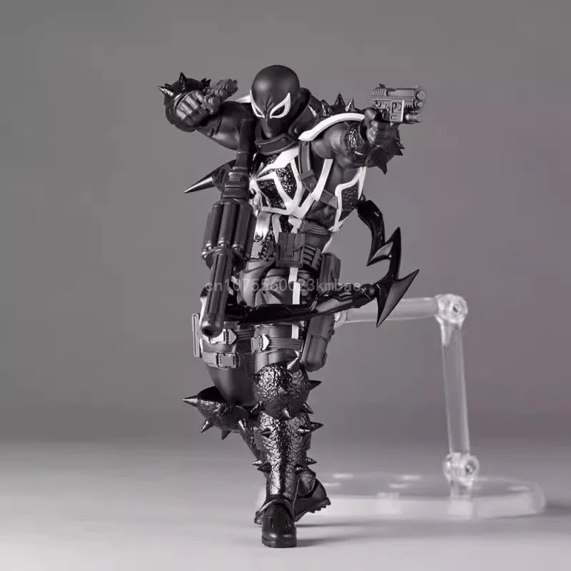 Agent Venom Revoltech Amazing Yamaguchi Anime Figures Venom Figurine Eugene Thompson Model PVC Model Collection Statue Toy Gifts-EXPROTAS