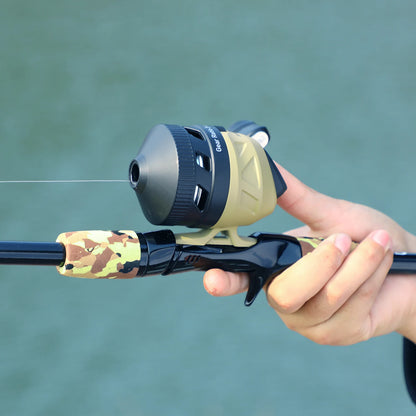 Freshwater Casting Reel Sougayilang 3.4:1 Gear Ratio Alloy Spool with Line