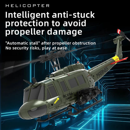 C032 RC Helicopter 2.4G 6CH Brushless Gyro Altitude Hold Optical Flow Drone