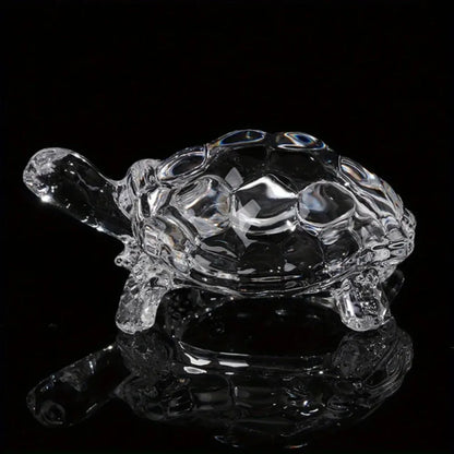 Crystal Turtle Mini Statue Lucky Figurine Home Office Desk Decor
