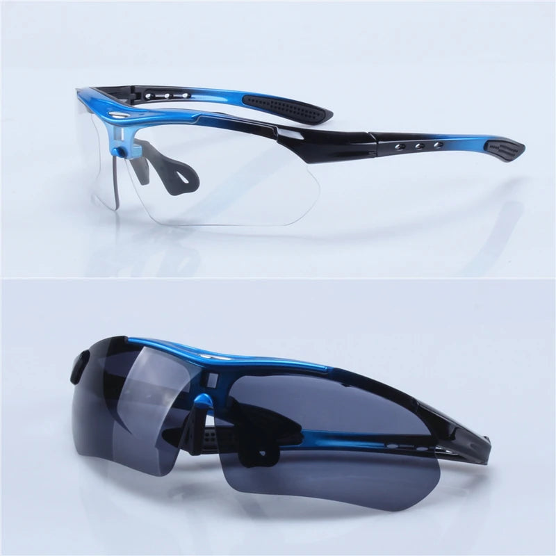 Photochromic Cycling Sunglasses Auto-Tint MTB Road Bike Eyewear Men Women Goggles