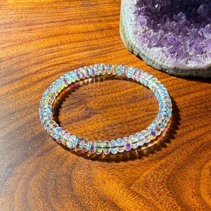 Menopause Natural Ethiopian Opal Bracelet Elastic Stretch Jewelry Balance