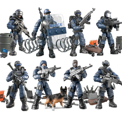 World War Building Blocks Military Soldiers Toy Figures Army Set