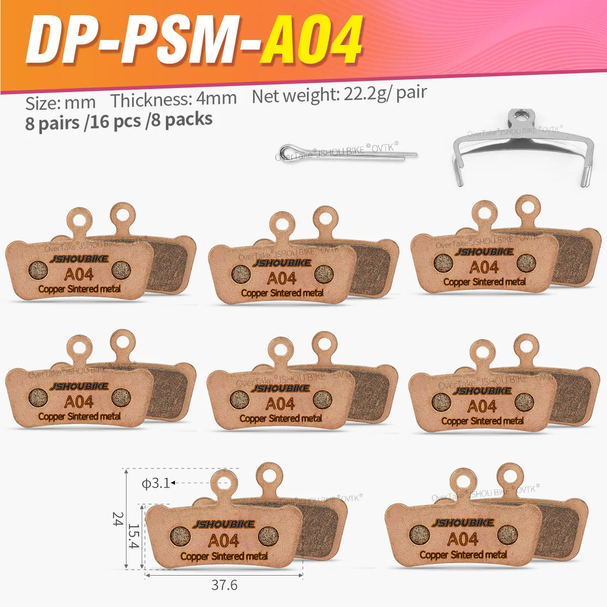 SRAM G2 Guide Ultimate RSC RS Avid X0 Sintered Metal Brake Pads JSHOUBIKE